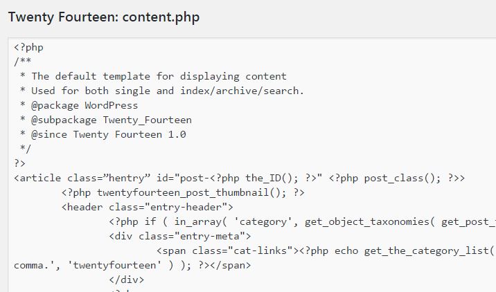 Wordpressテーマのcontent Phpを編集してコンテンツ表示をカスタマイズする ホームページ制作 京都 ファンフェアファンファーレ