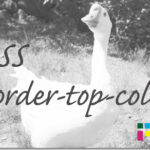 ホームページ制作　css border-top-color