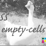 ホームページ制作 css empty-cells