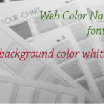ウェブ用カラーネームとHEX値 背景色 white