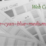 ウェブ用カラーネーム　steelblue cyan blue mediumslateblue