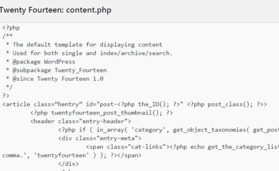 WordPressテーマのcontent.phpを編集してコンテンツ表示をカスタマイズする