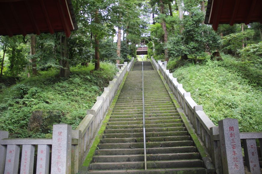 達磨寺（群馬県） 登り階段
