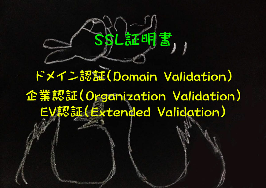 SSL証明書 種類 ドメイン認証 企業認証 EV認証