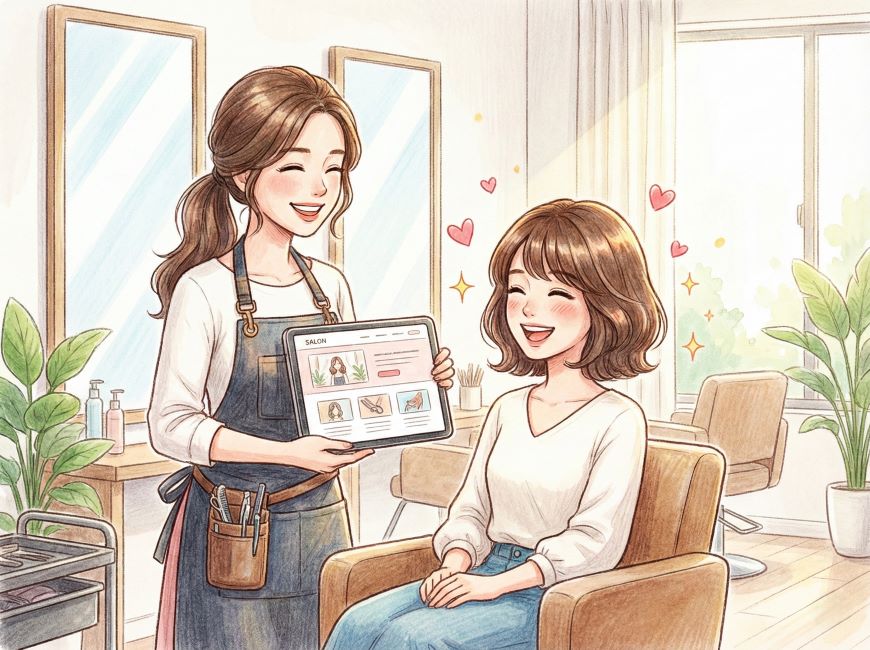 美容室・ヘアサロンのホームページ制作の概要・要点