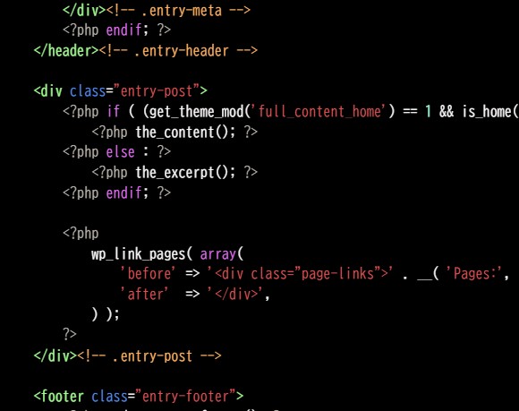 コンテンツ表示に関する設定をcontent.php内で設計 WordPressテーマ
