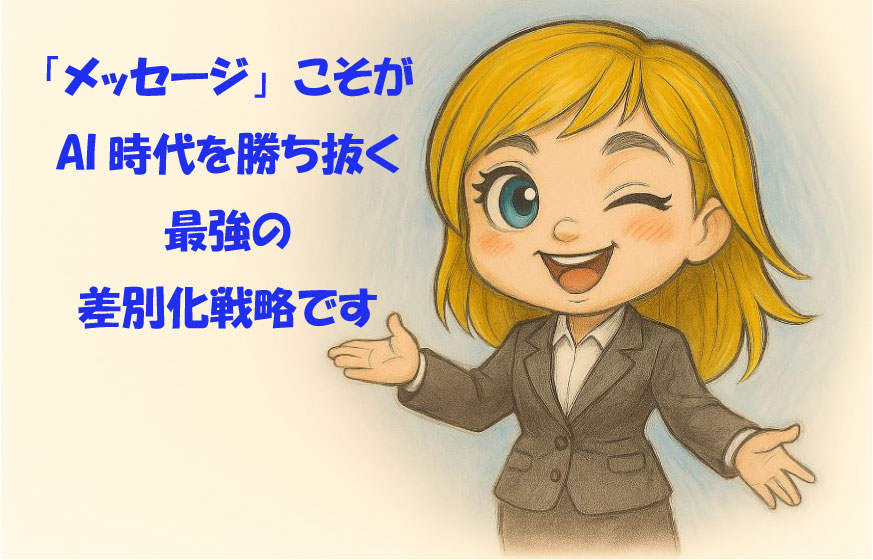 「メッセージ」こそが、AI時代を勝ち抜く最強の差別化戦略です