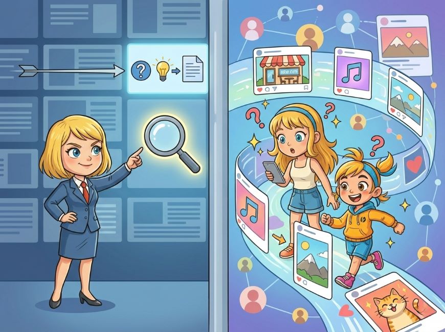 検索意図とソーシャルディスカバリーの違い