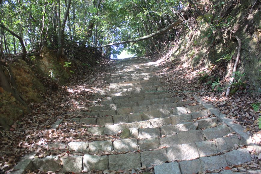 千束御室線 石段