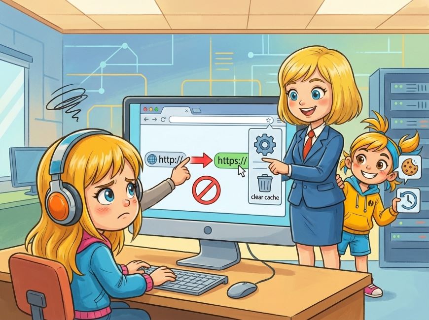 httpに戻した際 ブラウザによってhttpsにリダイレクトされてしまう 対処法