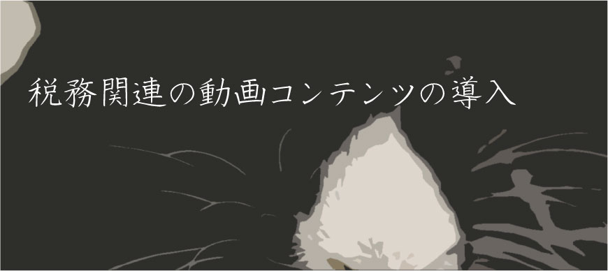 税務関連の動画コンテンツの導入