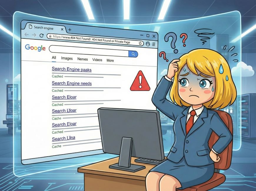 ホームページを削除したのに検索結果にURLが残っている場合に非表示にしたい