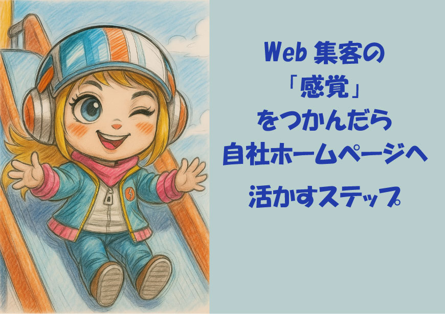 Web集客の「感覚」を掴んだら、自社ホームページへ活かすステップ