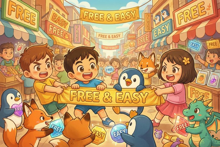 「無料」「簡単」なのはライバルも一緒