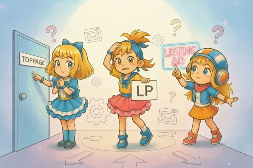 トップページとLP、リスティング広告で使うならどっち?