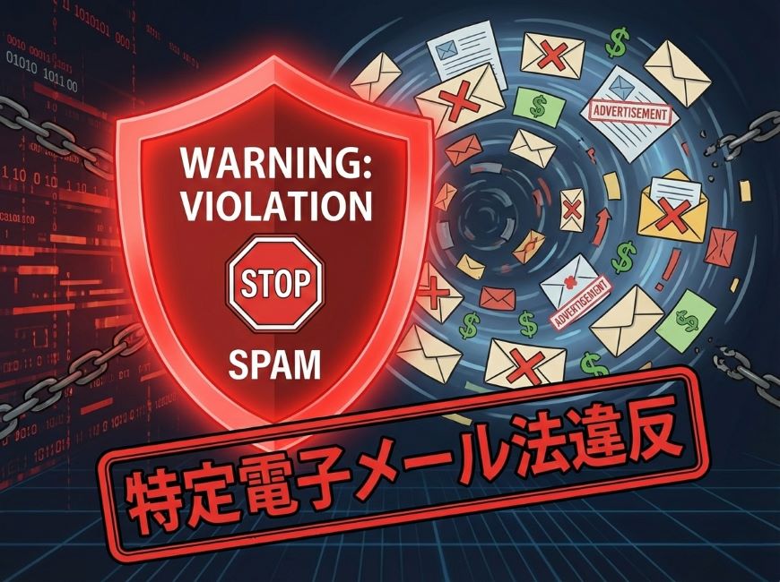 特定電子メール法に違反した営業行為である「営業・広告宣伝メール」