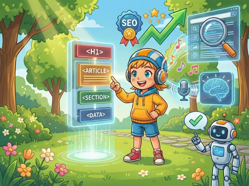 音声検索や読み上げ機能への対応はSEO評価にもつながります