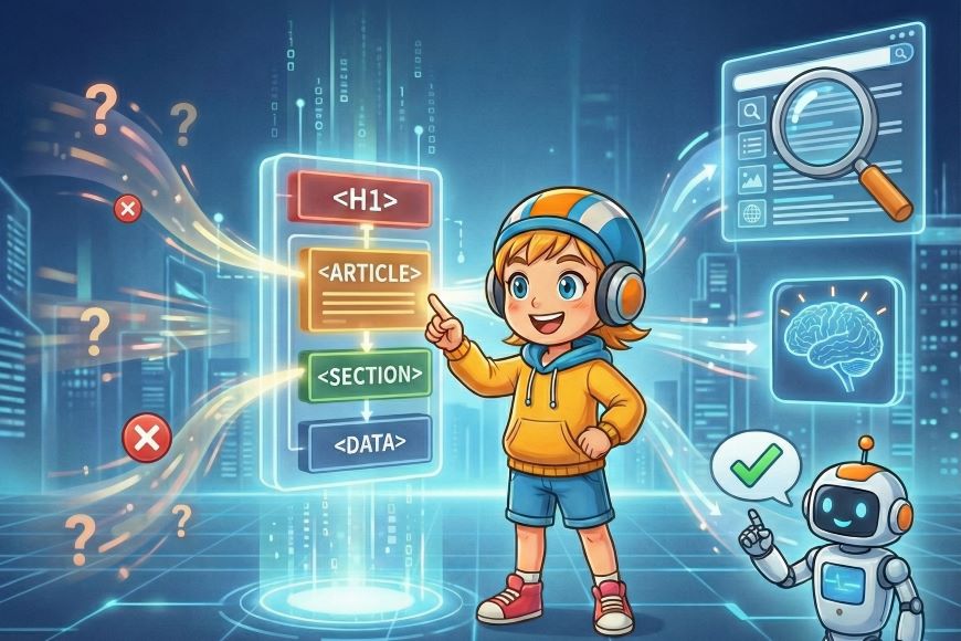 セマンティックHTMLで検索エンジンやAIに誤解されずに情報を渡せます