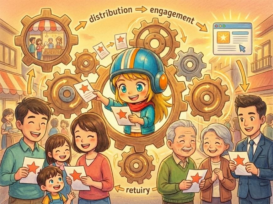 チラシは「集客サイクル」を回すための重要な歯車