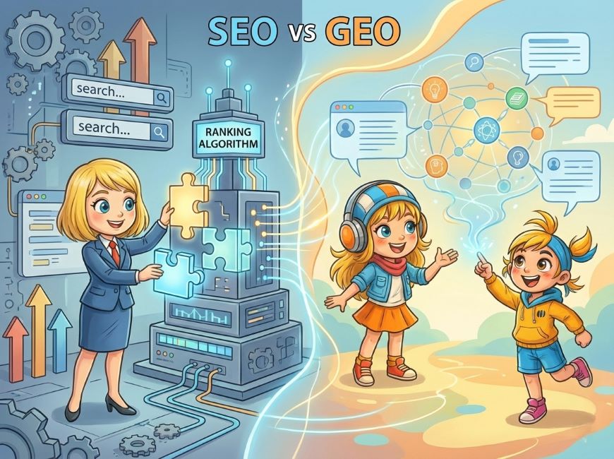 従来のSEOとGEOの決定的な違い