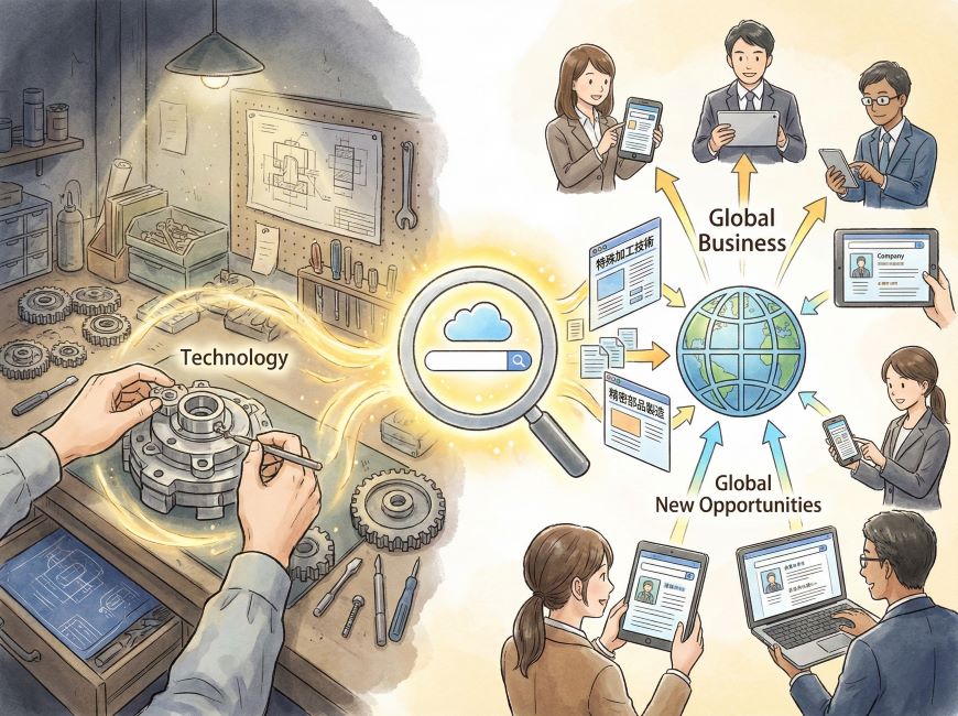 製造業・加工業（BtoB）：技術を「検索される価値」に変換する