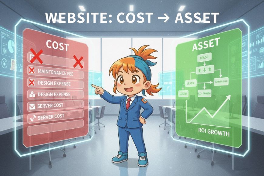 ホームページは費用ではなく資産として考える