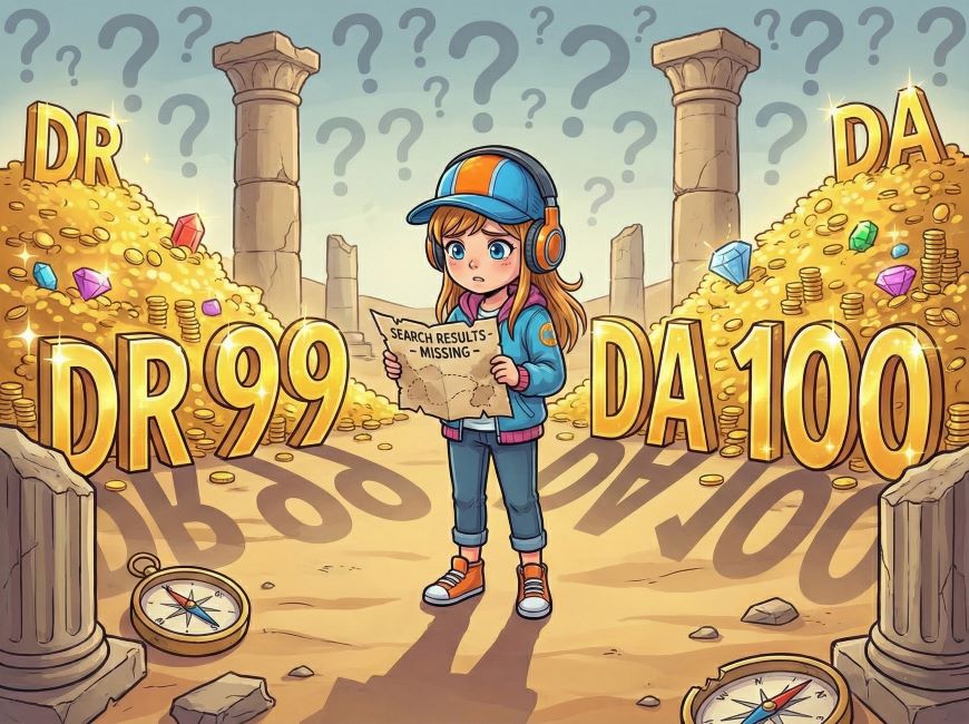 ドメインパワーという数字の罠数値は「大富豪」なのに、検索結果では「行方不明」という怪奇現象