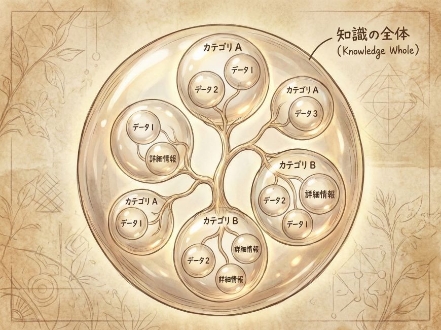 ネスト構造を用いた情報の階層化