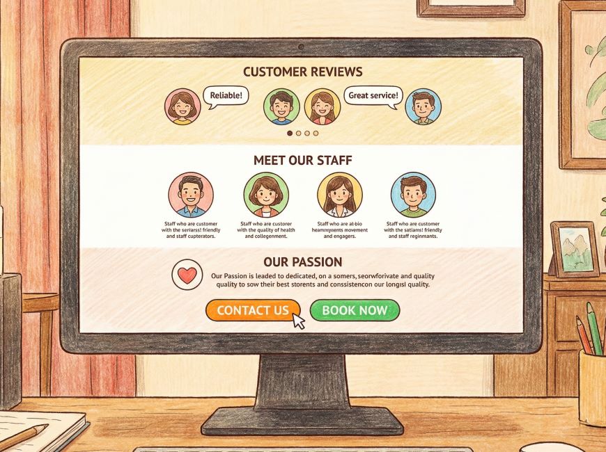 来店や問い合わせにつなげるためのホームページの工夫