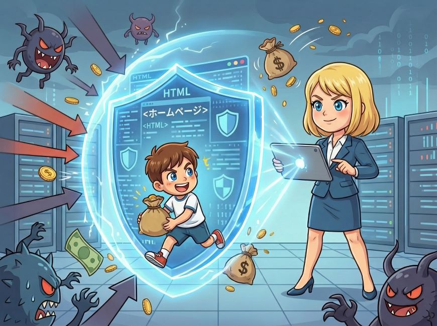 広告費を無駄にしないための「防御壁」としてのホームページ