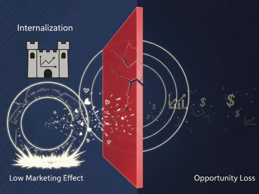 内製化が生む「マーケティング効果の壁」と静かなる「機会損失」