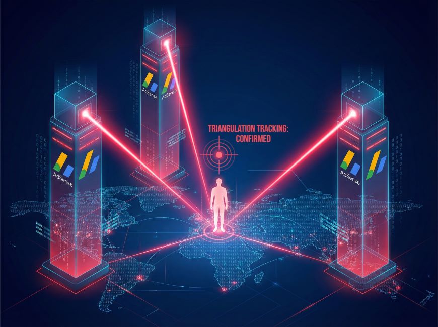 広告ネットワーク（AdSense）による「三角測量」の追跡