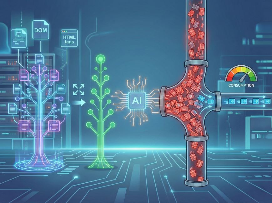 DOM構造の軽量化とトークン消費の最適化