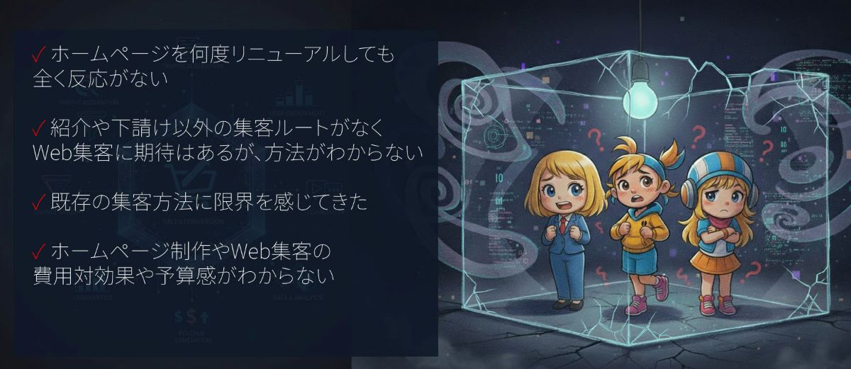 ホームページ制作・Web集客の疑問 一覧