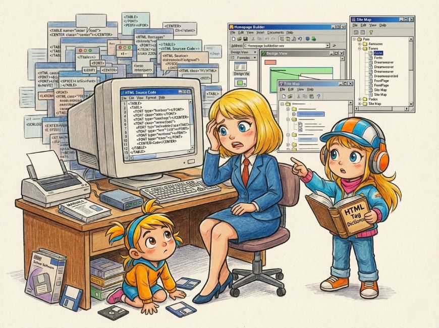 懐かしのオーサリングソフトとホームページ修正の壁