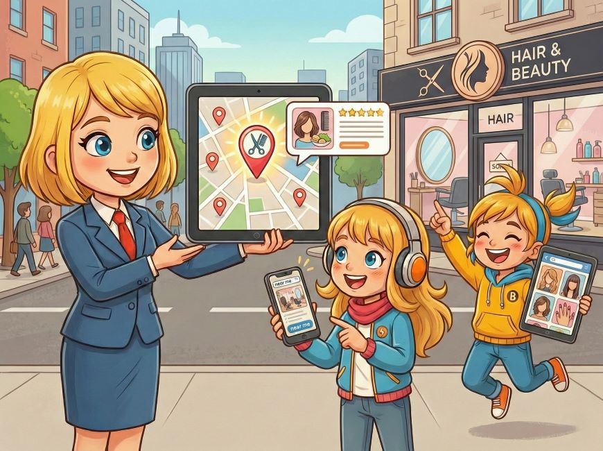 美容業 MEO（マップエンジン最適化）による店舗の露出