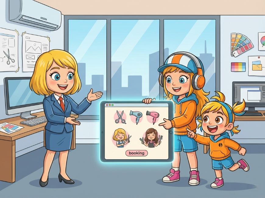 美容業のホームページ制作