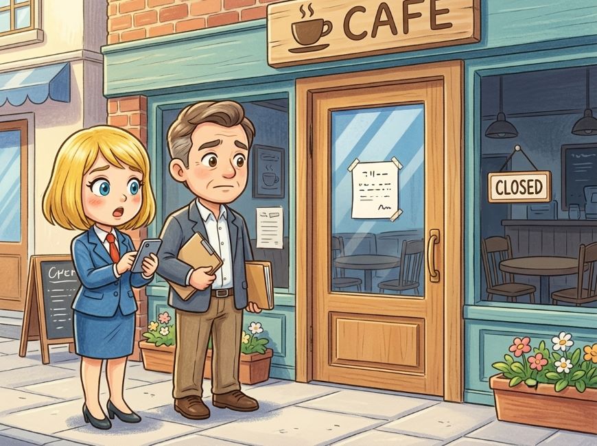 ビジネスプロフィールで営業中の店が臨時休業
