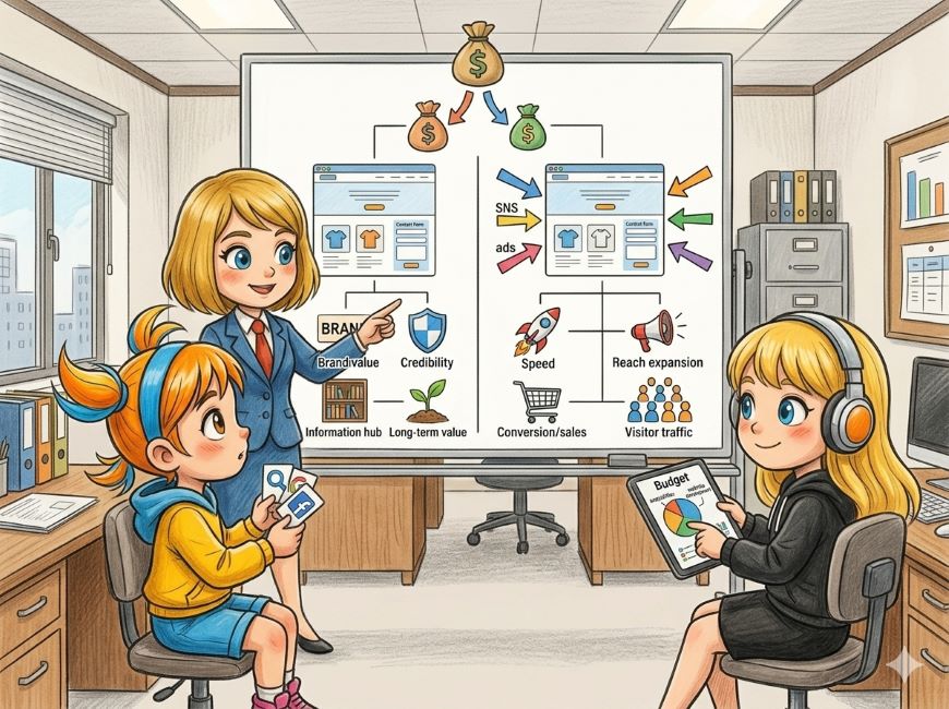 ホームページ（ウェブサイト）単体の費用対効果との決定的な違い