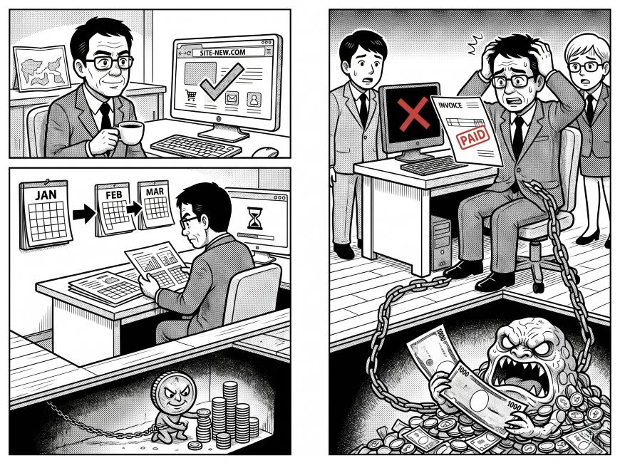 更新がない月にも発生し続ける保守費用の実態