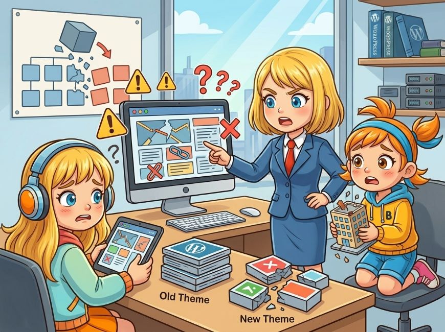 WordPressのテーマ変更に伴うリスクと注意点