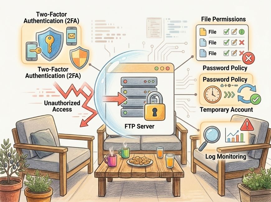 FTP情報を外部に伝える上で注意すべきセキュリティ対策