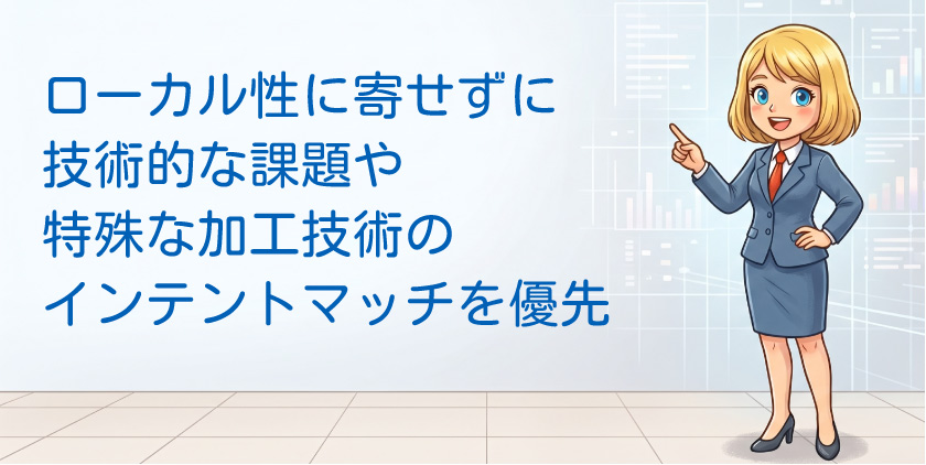 ローカル性に寄せずに課題や技術のインテントマッチ優先