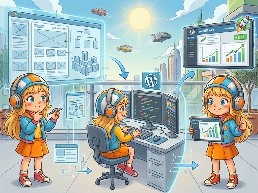 WordPressサイト制作の進行プロセスと役割分担