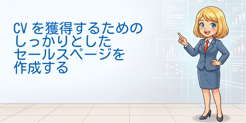 CVを獲得するためのセールスページを作成する