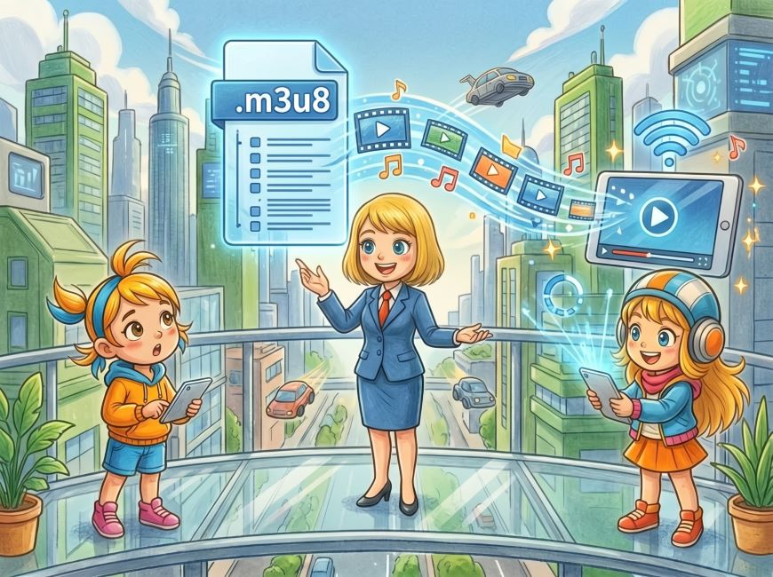 m3u8ファイルとは？ストリーミング技術の標準フォーマット