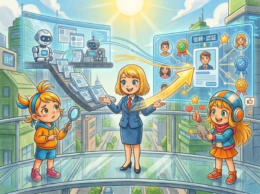 AI時代に「何が書かれているか」以上に「どこの誰が発信しているか」が問われる構造的理由