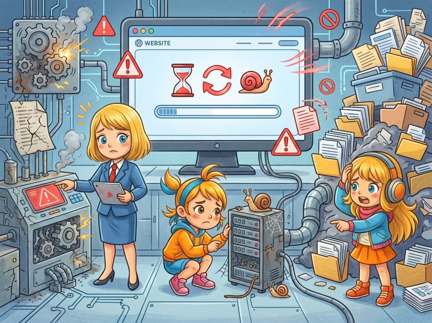 ホームページが極端に遅い本当の理由｜現場で判明する3つの構造的ボトルネック