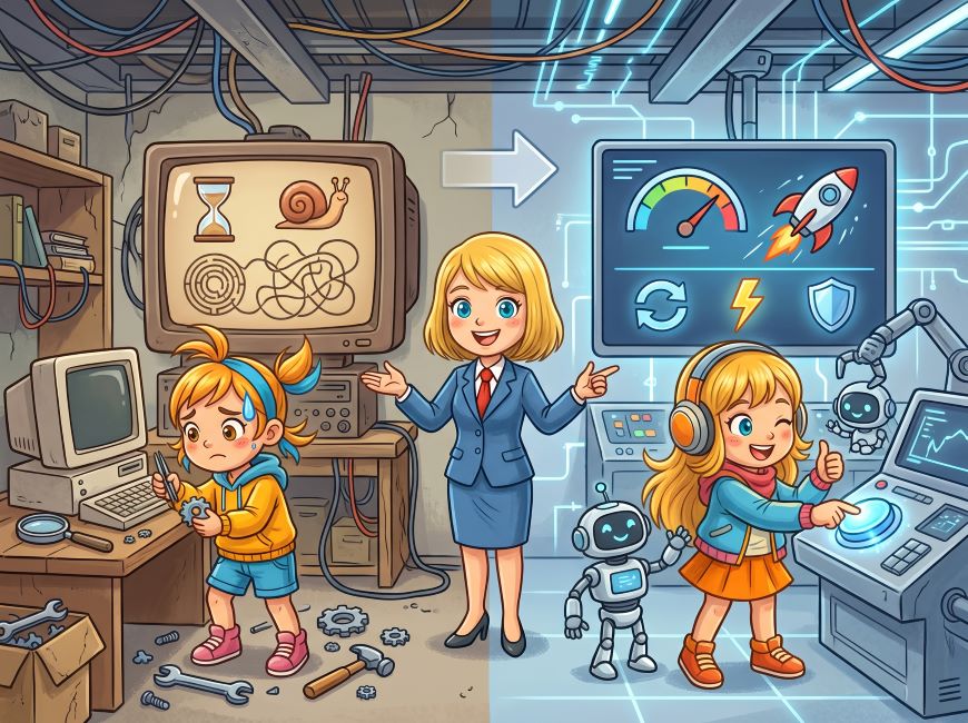 ホームページの表示速度改善における歴史的変化｜職人技のテクニックから標準機能の自動化へ